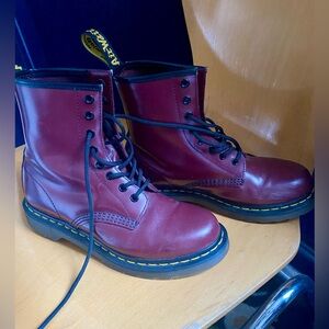 Dr. Martens burgundy boots